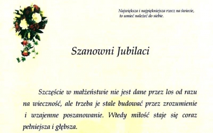 Złote i diamentowe gody w mieście i gminie Brzozów