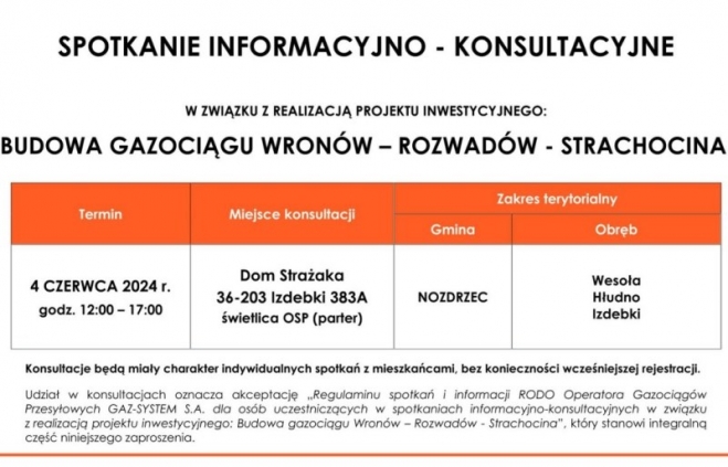 Izdebki 4.06.’24 spotkanie nt. budowy gazociągu
