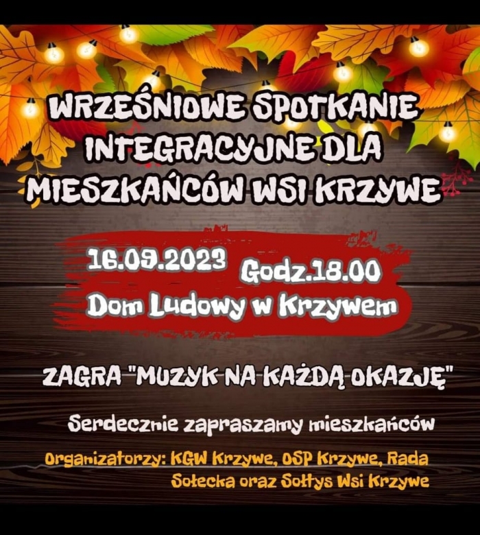 Spotkanie integracyjne we wsi Krzywe