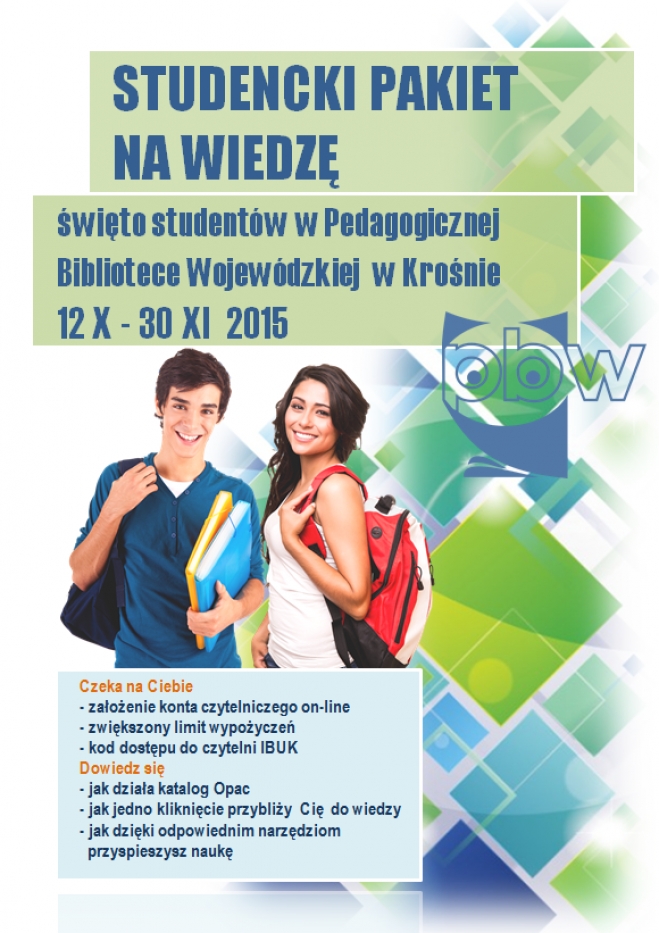 &quot;Studencki pakiet na wiedzę&quot; w  Bibliotece Pedagogicznej