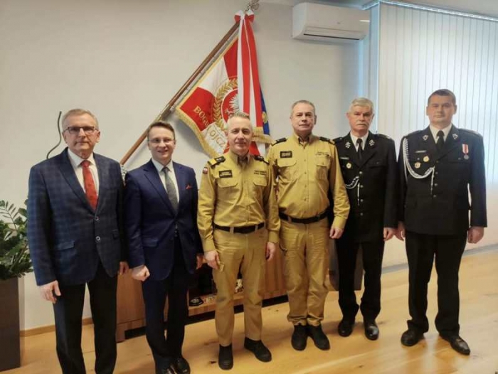 Strażacy z Malinówki i Przysietnicy w  KG PSP w Warszawie