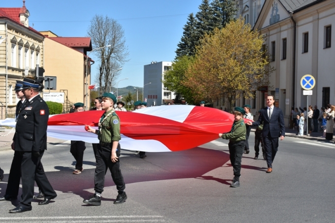 Uroczystość 235. rocznicy uchwalenia Konstytucji 3 Maja - Powiatowo-gminne obchody w Brzozowie.