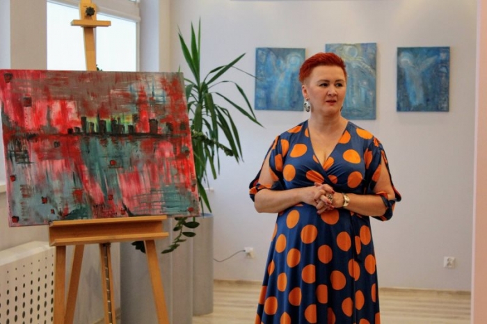 Agnieszka Mrozek – w Saloniku Artystycznym Krośnieńskiej Biblioteki Publicznej