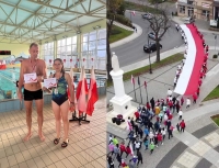 Maraton pływacki w Brzozowie i bieg uliczny w Dynowie, sportowo – „Dla Niepodległej”