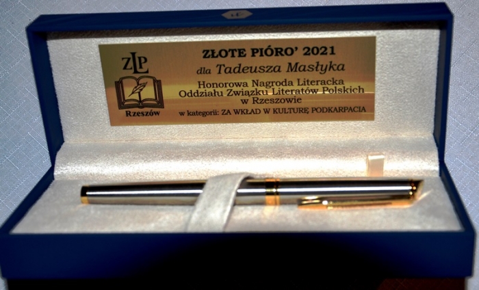 „Złote Pióro” rzeszowskiego Związku Literatów Polskich - dla Tadeusza Masłyka z Górek