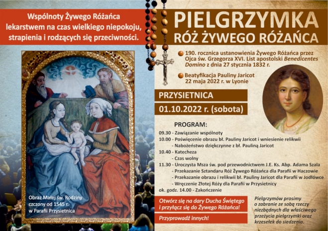 Pielgrzymka Róż Żywego Różańca. Przysietnica 2022