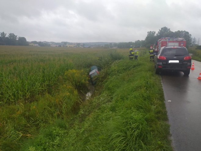 Ford wypadł z drogi