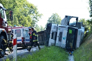 TIR leżał na "9"