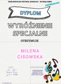 Milena Cisowska - wyróżnienie specjalne (2)