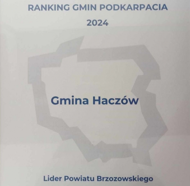 Gmina Haczów ponownie liderem powiatu brzozowskiego.