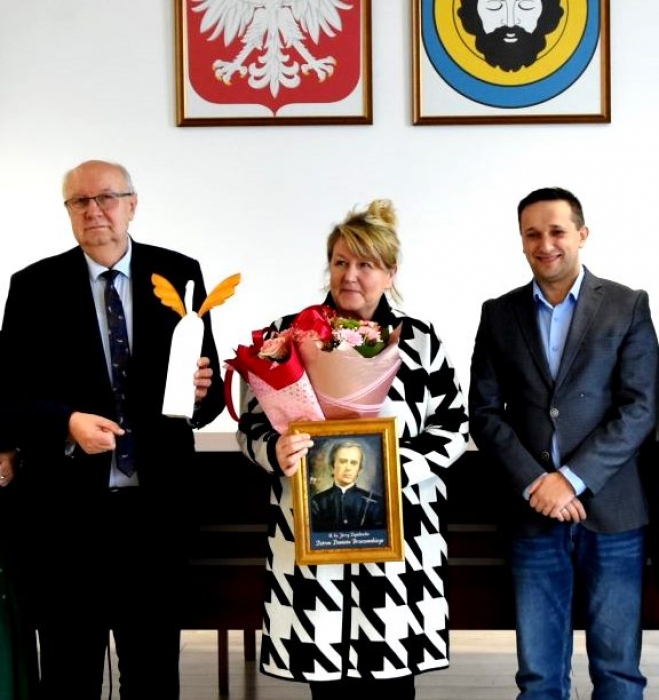 Małgorzata Chmiel - „Ambasador Wschodu” na spotkaniu z władzami miasta i powiatu brzozowskiego