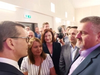 Premier Mateusz Morawiecki na spotkaniu z samorządowcami w Jasienicy Rosielnej