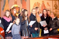 Śpiewaliśmy 11 listopada 2015 r. na patriotycznej  mszy święta w kościele parafialnym w Niebocku