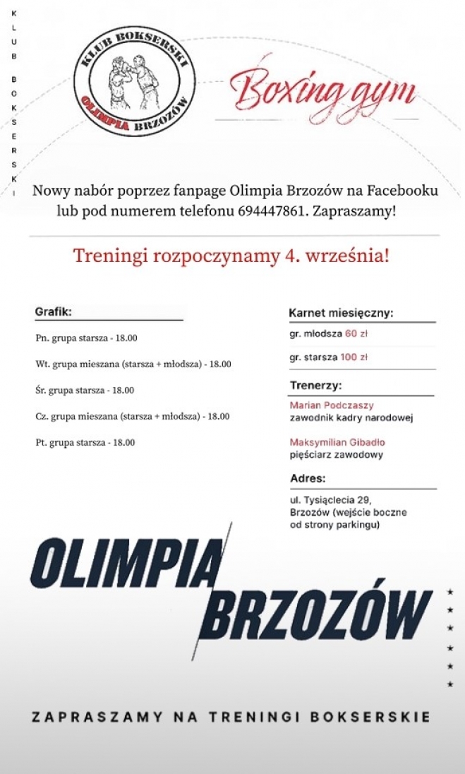 Ogłaszamy nabór do naszego klubu