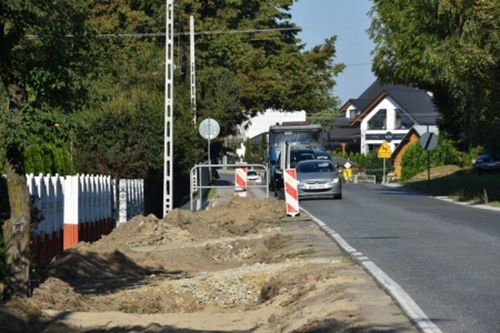 Budowa chodnika w Turzym Polu