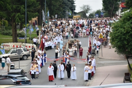 Procesja Bożego Ciała w Brzozowie